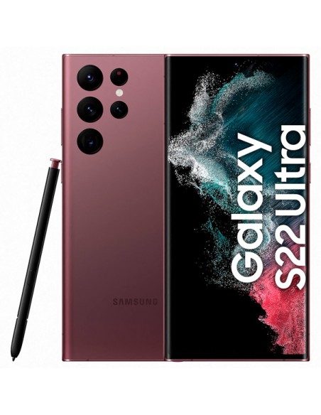 Samsung : S908 Galaxy S22 Ultra 5G 12/256GB - Burgundy