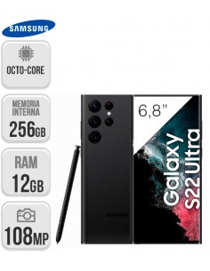 Samsung : S908 Galaxy S22 Ultra 5G 12/256GB - negro