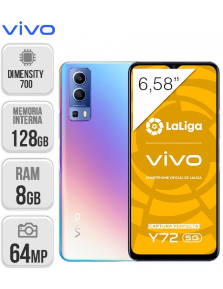 Vivo : Y72 FHD 5G 8/128GB - glow
