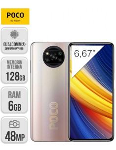 Xiaomi : Pocophone X3 Pro 6/128GB - Bronce Metálico