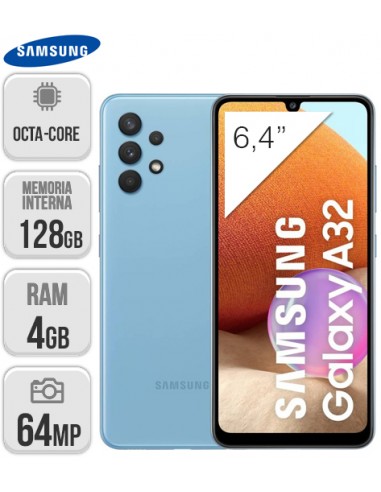 Samsung : A325 Galaxy A32 4G 4/128GB - Azul