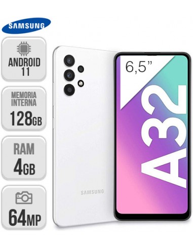 Samsung : A325 Galaxy A32 4G 4/128GB - blanco