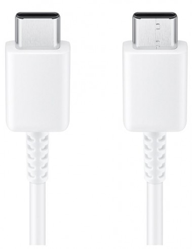 Samsung : Cable de datos EP-DA705 (USB-C / USB-C) 25W - 1m - blanco (blíster)