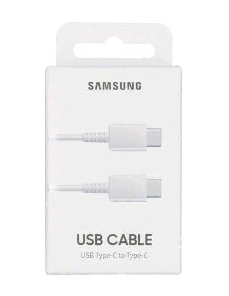 Samsung : Cable de datos EP-DA705 (USB-C / USB-C) 25W - 1m - blanco (blíster)