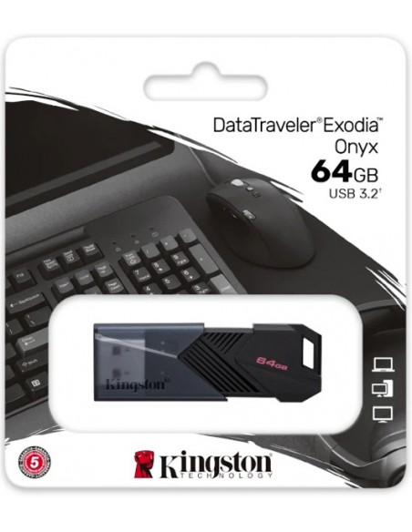 Kingston : Pendrive DataTraveler Exodia Onyx 64GB (blíster)