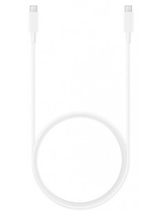 Samsung : Cable de datos EP-DX510 (USB-C / USB-C) 45W - 1.8m - blanco (blíster)