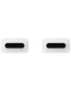 Samsung : Cable de datos EP-DX510 (USB-C / USB-C) 45W - 1.8m - blanco (blíster) 2