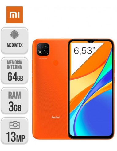 Xiaomi : Redmi 9C NFC 3/64GB - Amanecer Naranja