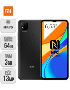 Xiaomi : Redmi 9C NFC 3/64GB - Gris Medianoche
