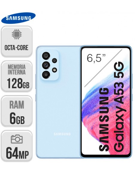 Samsung : A536 Galaxy A53 5G 6/128GB - Azul