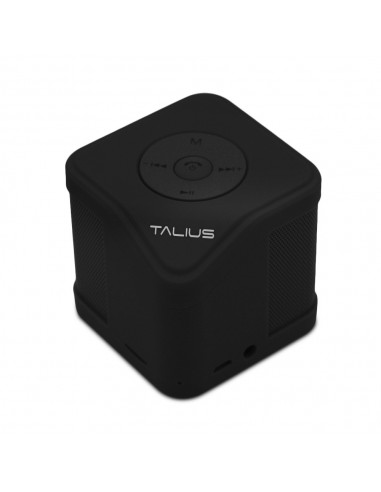 TALIUS : altavoz Cube 3W Fm/ Sd bluetooth black