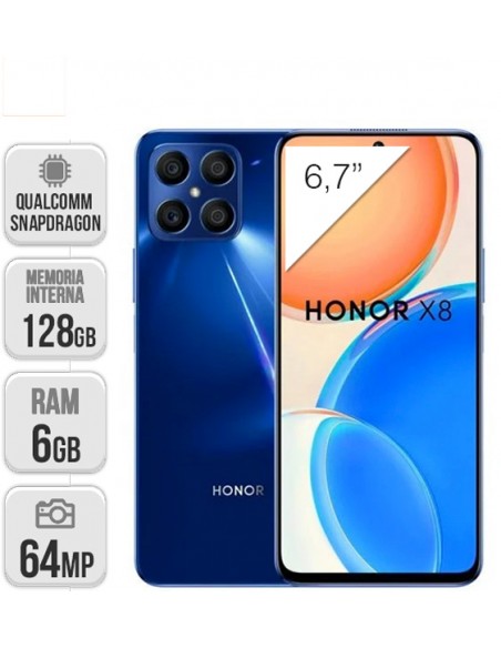Honor : X8 5G 6/128GB - azul