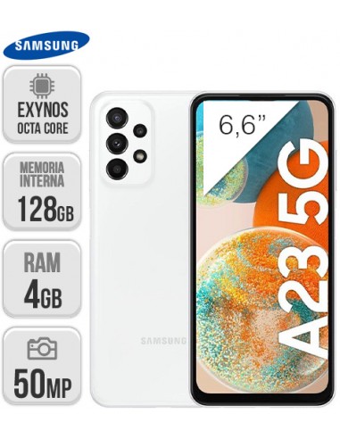 Samsung : A236 Galaxy A23 5G 4/128GB - blanco
