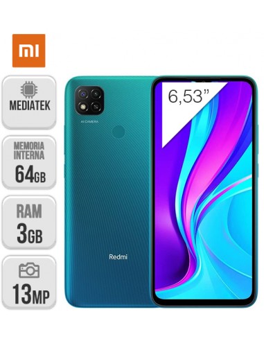 Xiaomi : Redmi 9C NFC 3/64GB - Verde Aurora