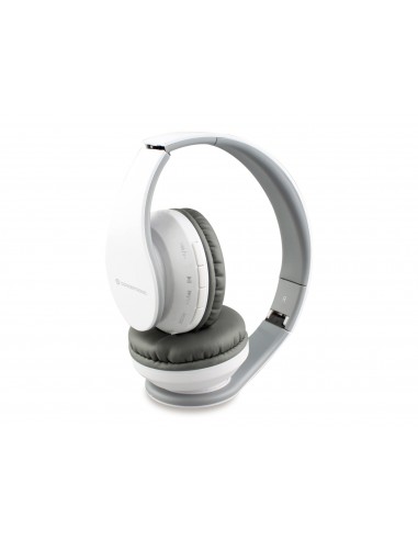 Conceptronic : PARRIS01W auricular y casco Auriculares Inalámbrico Diadema Llamadas/Música MicroUSB Bluetooth Blanco