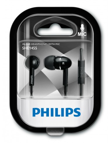 Philips : Auriculares intrauditivos SHE1455BK/10