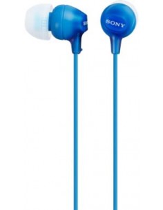 Sony : Manos libres con cable MDR-EX15LP - azul (blíster)