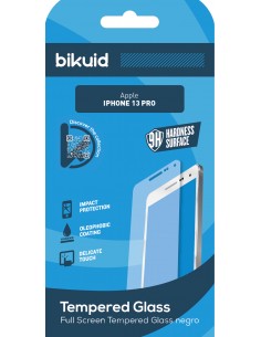 Bikuid : Full Screen Tempered Glass - Apple iPhone 13 Pro - negro