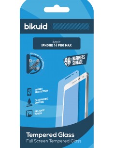 Bikuid : Full Screen Tempered Glass - Apple iPhone 14 Pro Max - negro