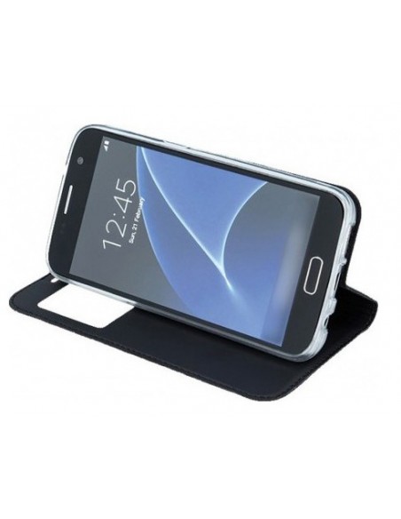 Bikuid : Funda Magnetic Window Cover - Samsung Galaxy J4+ - negra