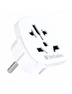 Verbatim : Adaptador de enchufe universal - blanco (blíster)