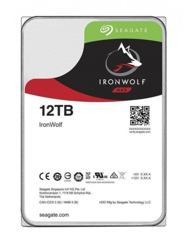 Seagate : NAS HDD IronWolf 3.5" 12000 GB Serial ATA III