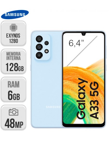 Samsung : A336 Galaxy A33 5G 6/128GB - Azul