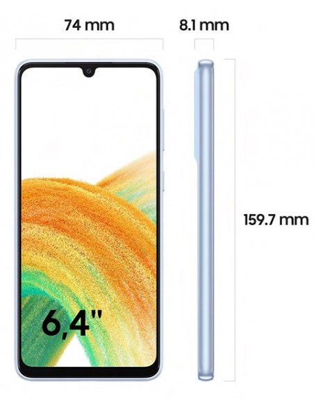 Samsung : A336 Galaxy A33 5G 6/128GB - Azul