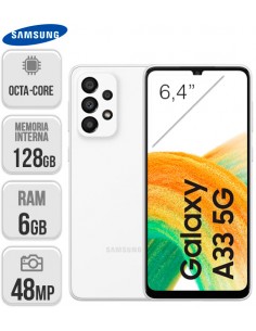 Samsung : A336 Galaxy A33 5G 6/128GB - Blanco
