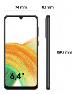 Samsung : A336 Galaxy A33 5G 6/128GB - negro 2
