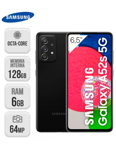 Samsung : A528 Galaxy A52s 6/128GB - negro