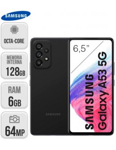 Samsung : A536 Galaxy A53 5G 6/128GB - negro