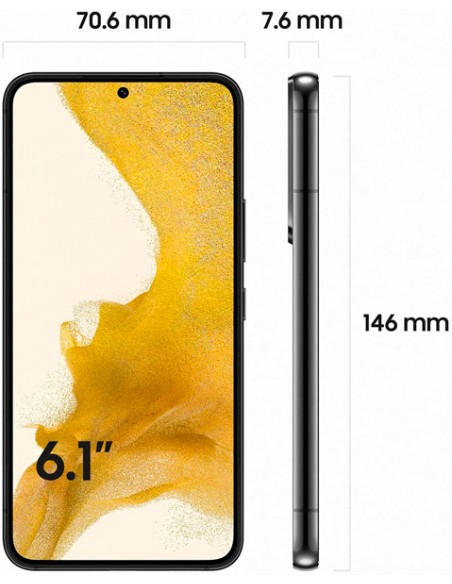 Samsung : S901 Galaxy S22 5G 8/256GB - negro