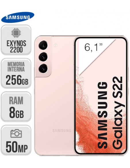 Samsung : S901 Galaxy S22 5G 8/256GB - Rosa