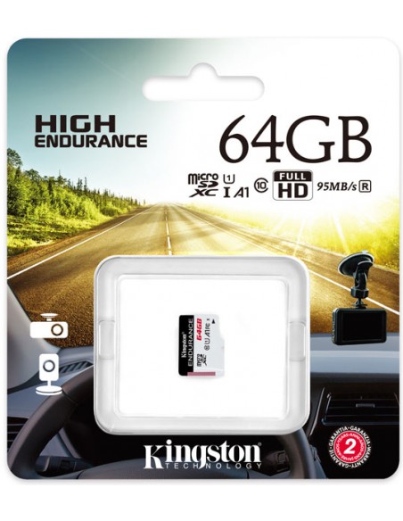 Kingston : microSD 64GB High Endurance (blíster)