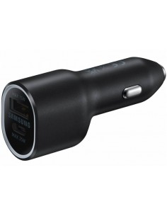 Samsung : Cargador de coche EP-L4020 40W (1xUSB-C 25W + 1xUSB-A 15W) - negro (blíster)
