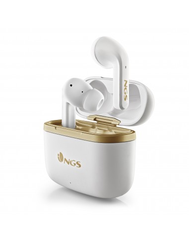 NGS : ARTICA TROPHY Auriculares Inalámbrico Dentro de oído Llamadas/Música USB Tipo C Bluetooth Oro, Blanco