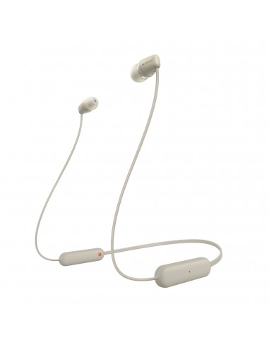 Sony : WI-C100 Auriculares Inalámbrico Dentro de oído Llamadas/Música Bluetooth Beige
