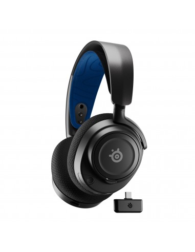 Steelseries : Arctis Nova 7P Auriculares Inalámbrico y alámbrico Diadema Juego USB Tipo C Bluetooth Negro, Azul