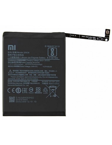 Xiaomi : Batería BN36 3010 mAh (Mi A2 / Mi 6x) (bulk)
