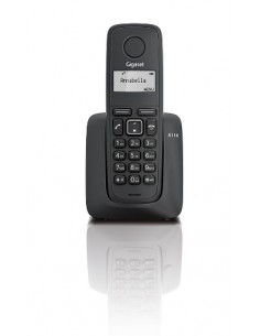 Gigaset : A116 Teléfono DECT Identificador de llamadas Negro