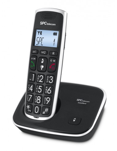 SPC : Comfort Kaiser Teléfono Negro 7608N