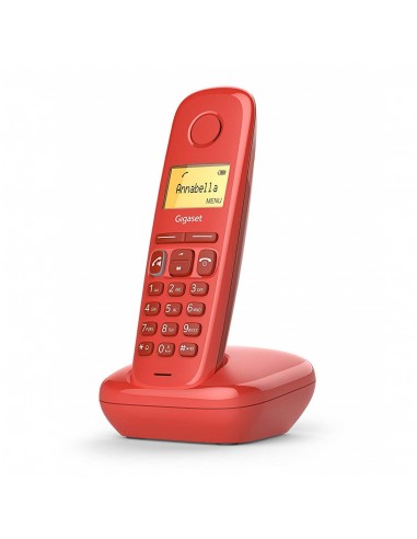 Gigaset : A270 Teléfono DECT Identificador de llamadas Rojo