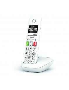 Gigaset : E290 Teléfono DECT/analógico Identificador de llamadas Blanco