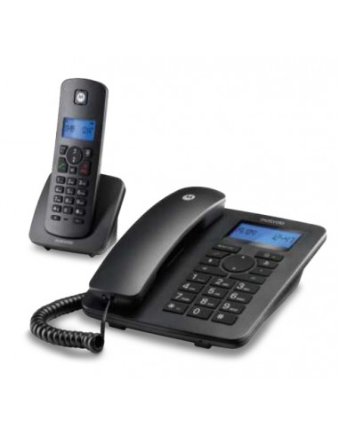 Motorola : C4201 Teléfono DECT/analógico Identificador de llamadas Negro