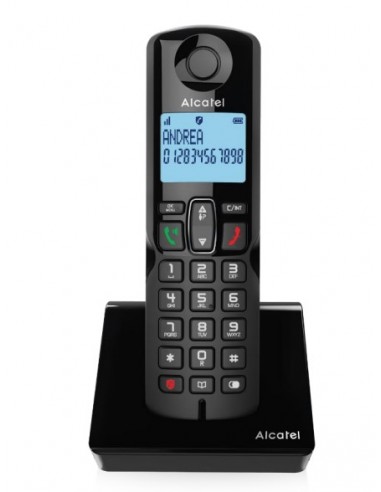 Alcatel : S280 DUO BLK Teléfono DECT Identificador de llamadas Negro