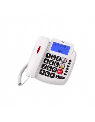 SPC : Comfort Volume 2 Teléfono analógico Identificador de llamadas Blanco