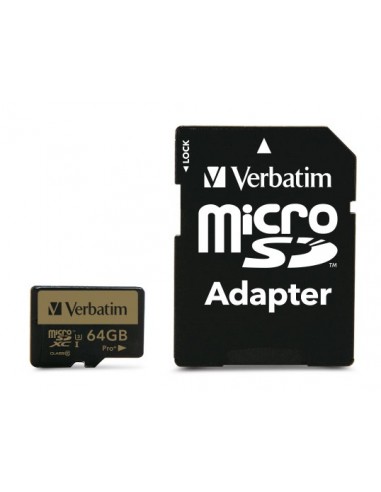 Verbatim : Pro+ 64 GB MicroSDHC MLC Clase 10