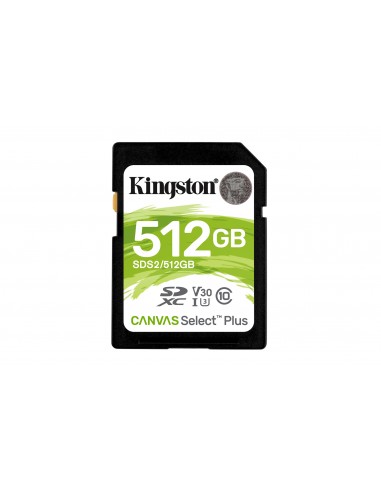 Kingston Technology : Canvas Select Plus 512 GB SDXC UHS-I Clase 10
