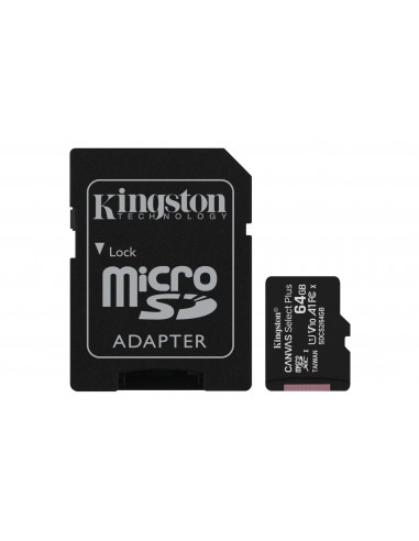 Kingston Technology : Canvas Select Plus 64 GB SDXC UHS-I Clase 10